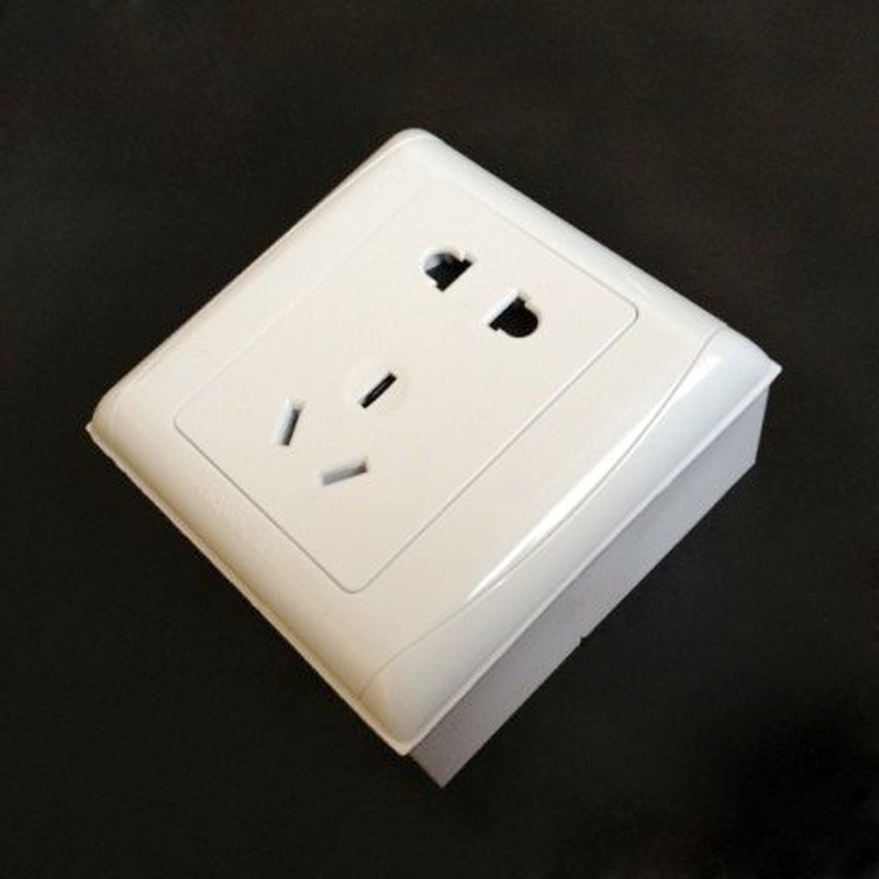 2-30pcs 86 Type Junction Box Surface Mount Bottom Box Wall Switch Socket White PVC Box 86*86*34mm