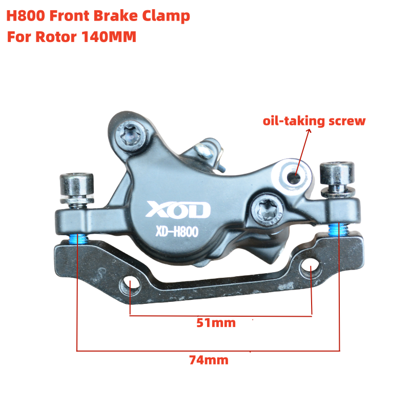 XOD H800/H880 tuyau de frein à disque hydraulique pour Scooter électrique, levier de frein, câble de frein, accessoires de vélo de cyclomoteur de Scooter électrique