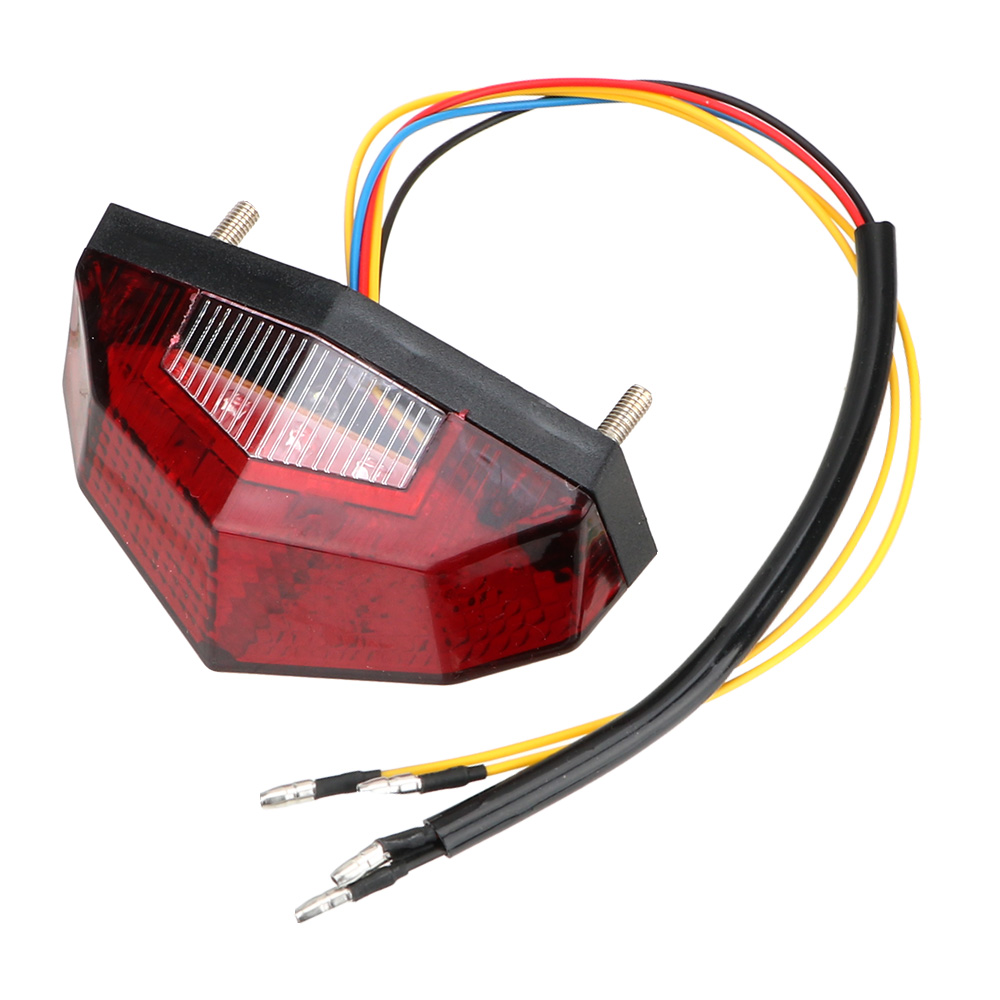 Intermitentes de luz trasera LED, accesorios para Moto, indicador de señal de motocicleta, 11: Rojo