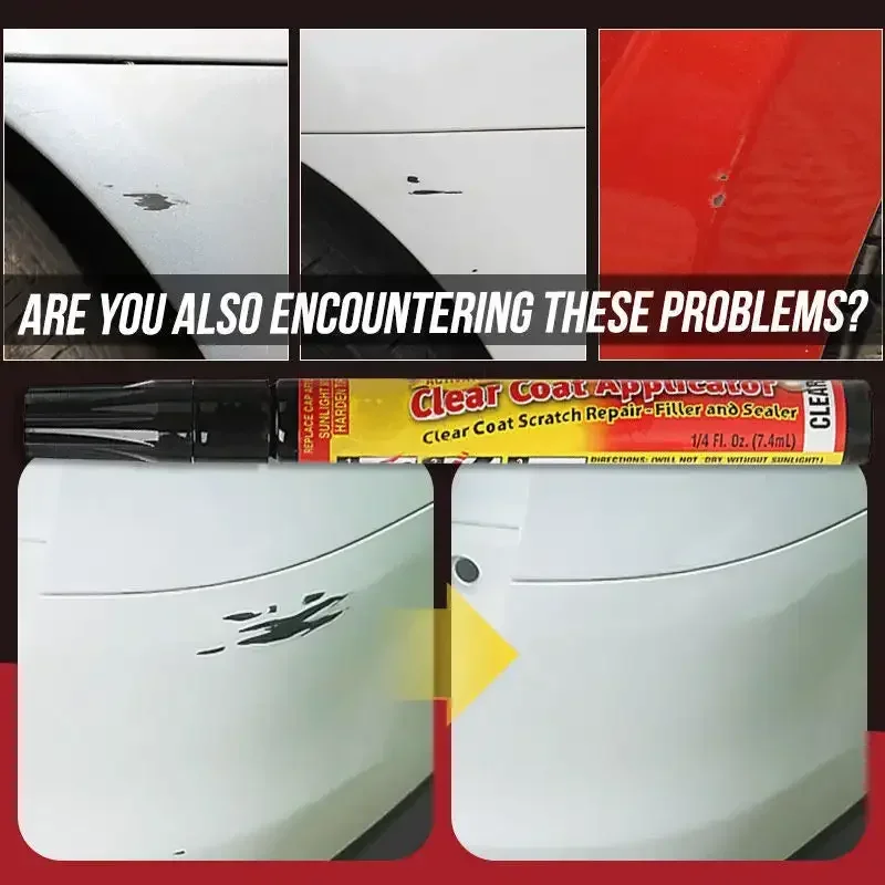 Penna per riparazione graffi auto Penna per ritocco Penna per pittore Riparazione superficiale Applicatore professionale Dispositivo per rimozione graffi trasparente per auto di qualsiasi colore