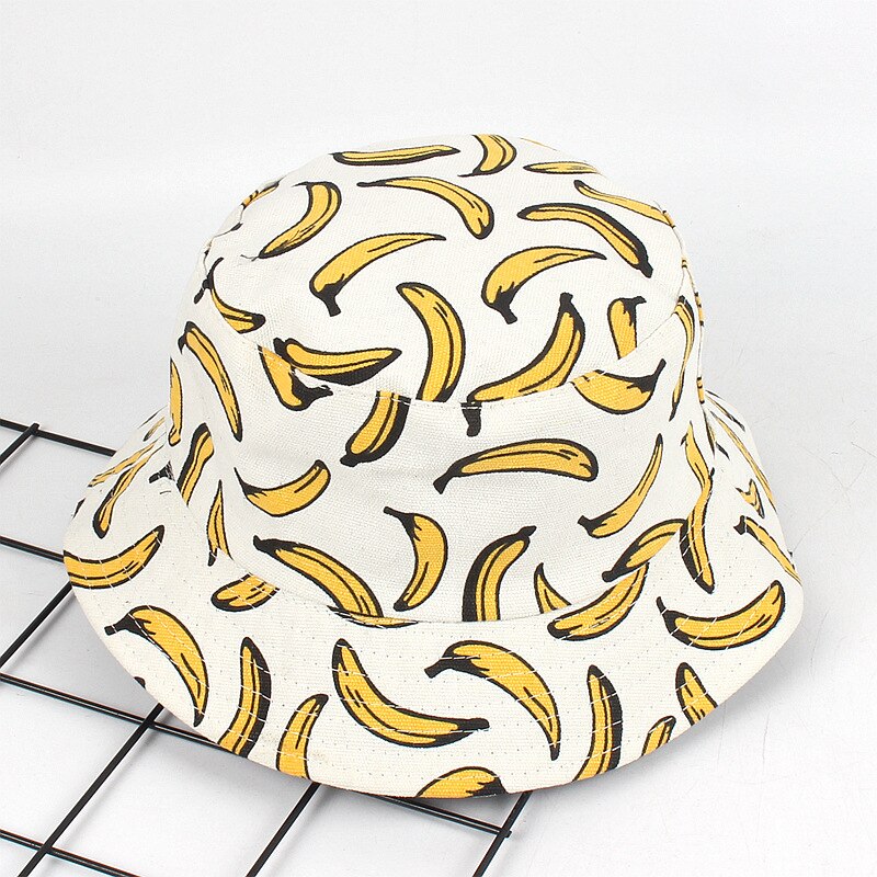 Chapeau ananas printemps été accessoires bob hip hop chapeau japonais harajuku unisexe chapeau de pêcheur femme: Multi