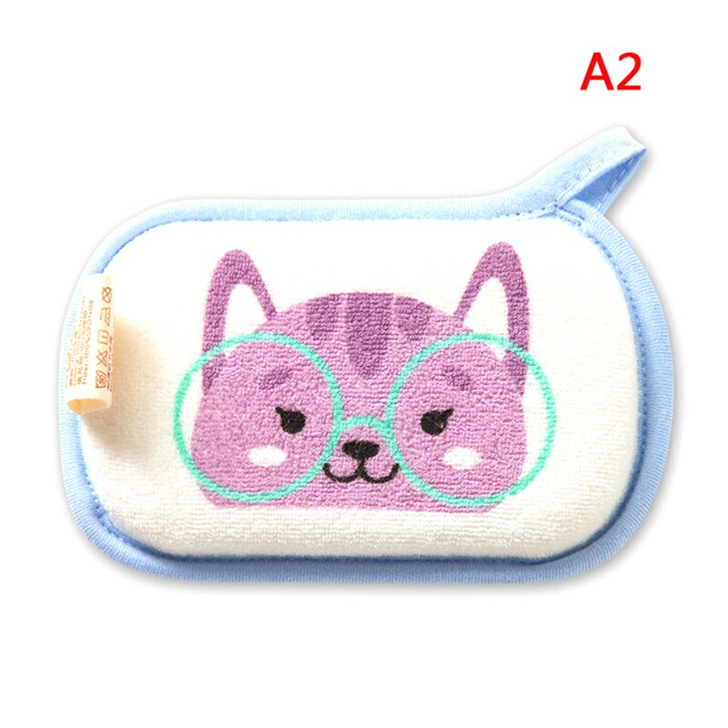 1PC Cartoon Animal Baby Bath Shower Sponge Body Care Cartoon Baby Bath Brush 13.5cm*8.5cm Cute Soft Sponge Baby Shower Sponge
