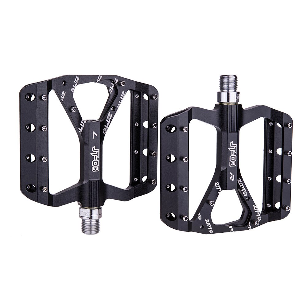 Aluminum Alloy Flat Bike Pedals Anti-slip Ultralight Bicycle Pedal Quick Release Pedal MTB Wide Platform Pedales Bicicleta Part: Black