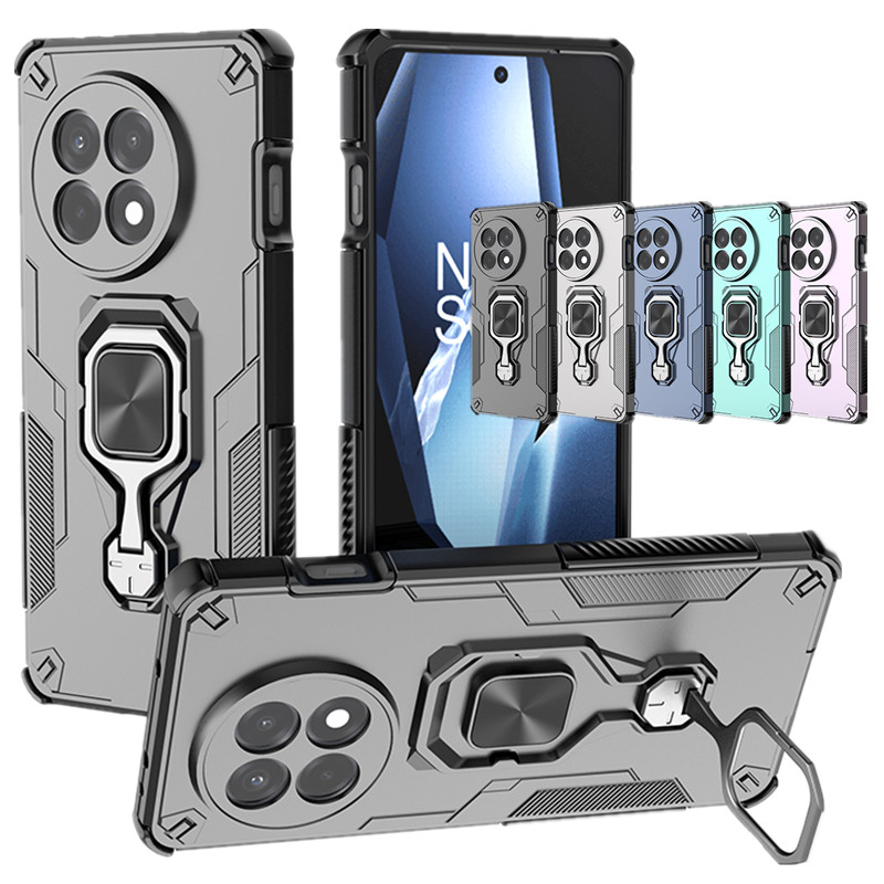 Lensbescherming Kickstand Case voor OnePlus 13 One Plus 13R Cover Ring Stand Magnetische beugel Shell Fundas Coque