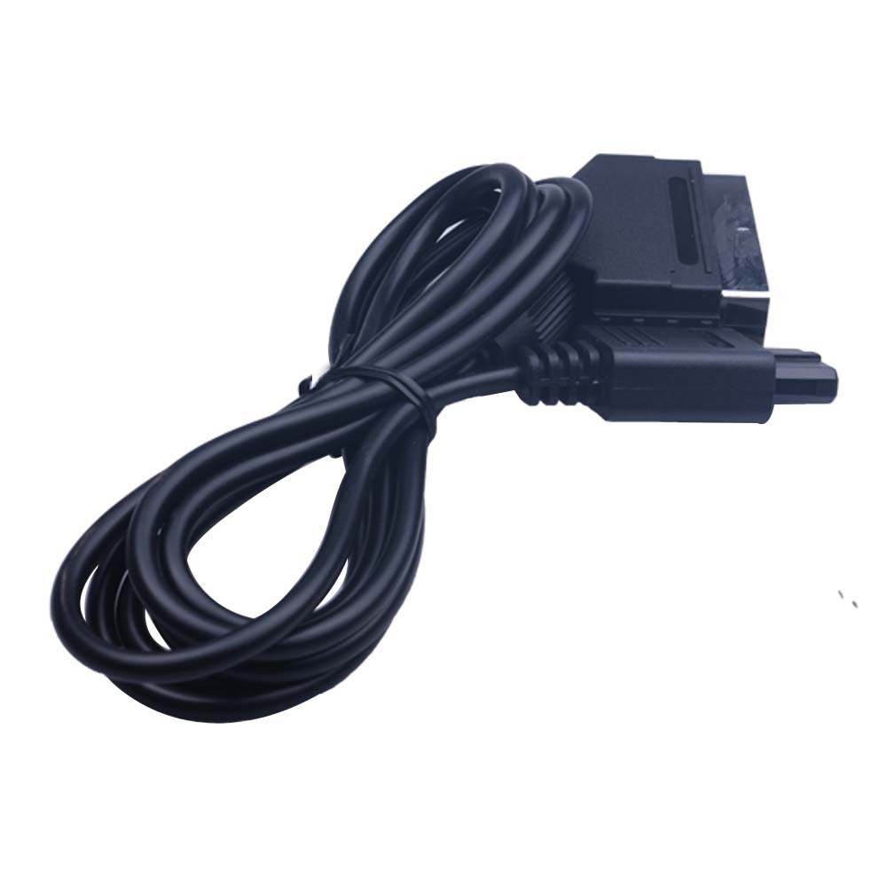 1.8m pvc rgb scart video av kabel sladd för pal super nintendo  n64 ngc snes