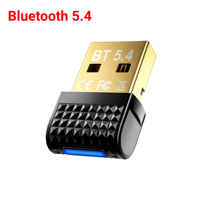 Adattatore USB Bluetooth 5.4 Dongle Bluetooth 5.3 Ricevitore e trasmettitore Bluetooth per tastiera/mouse/auricolare/altoparlante Bluetooth: Brown