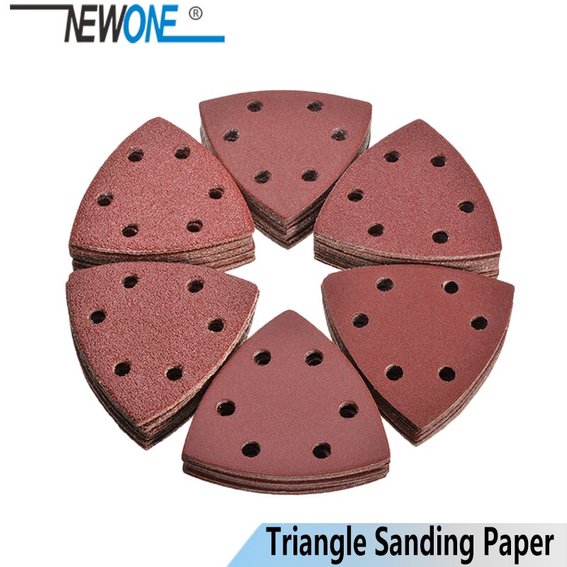 NEWONE Finger – papier de ponçage triangulaire, grain 60/80/120/180/240, pour outil oscillant, polissage, meulage