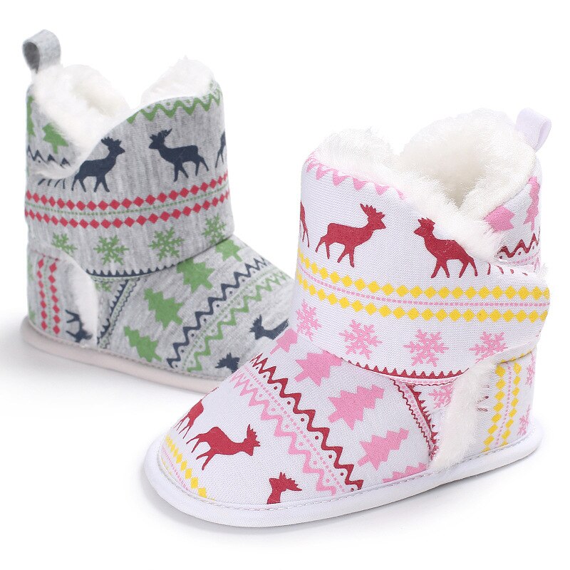 Bottes d'hiver pour bébés garçons et filles | Chaussures Super chaudes pour bébés -nés, chaussures de neige pour rennes de noël,