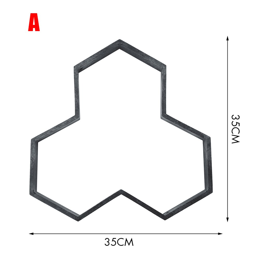Garden DIY Plastic Path Maker Pavement Model Concrete Stepping Stone Cement Mould Brick molds for cement Mold Decoration: A