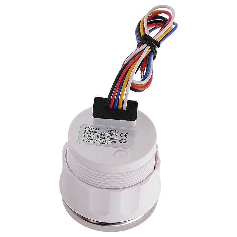 52mm Betriebsstundenzähler Drehzahlmesser 7000 RPM Außenborder Zähler Tacho Meter Messgerät Für Stiefel Marine Auto Mit verrotten Hintergrundbeleuchtung