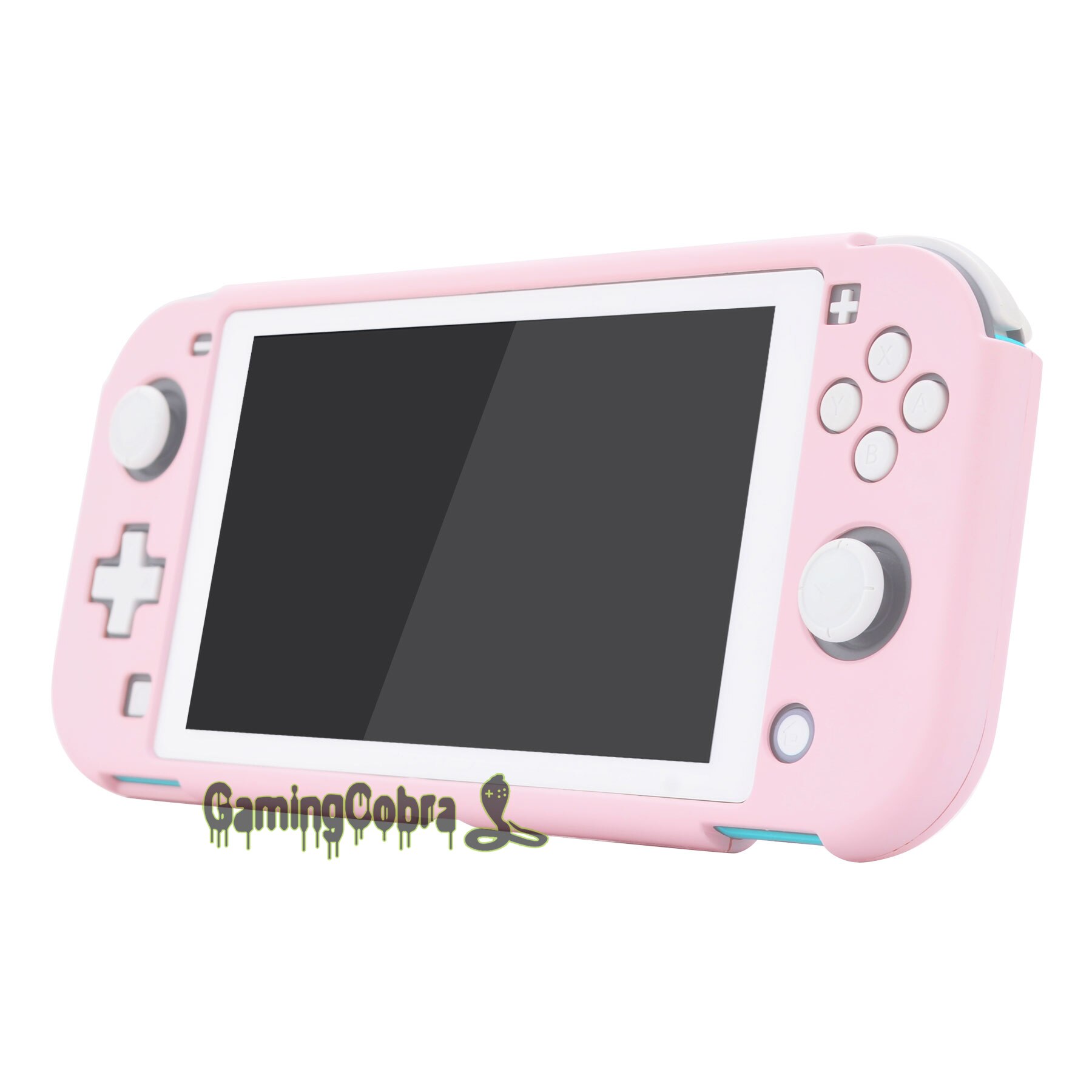 Sakura rose Soft Touch housse de protection rigide pour NS Switch Lite - 1 x bordure blanche verre trempé protecteur d'écran inclus