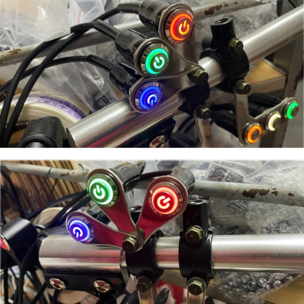 Universal Motorcycle Handlebar Switch 12V LED Light Indicator Switch Moto Light Controller Double Flash Indicator Controller