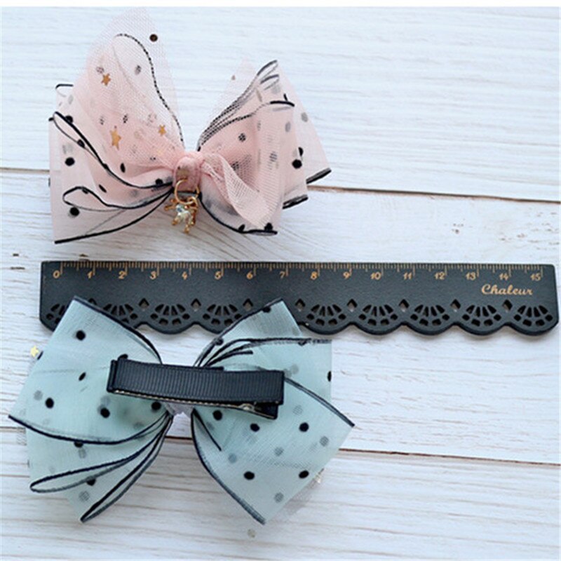 chapeaux enfant princesse pinces à cheveux bandeaux accessoires de cheveux dentelle strass Bow hairgrip épingle à cheveux pour bébé mignon