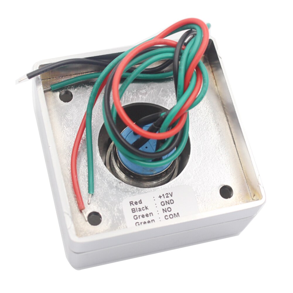 Backlight Zinc Alloy Gate Door Exit Button For Door Access Control System Door Push Exit Release Door Opener Button