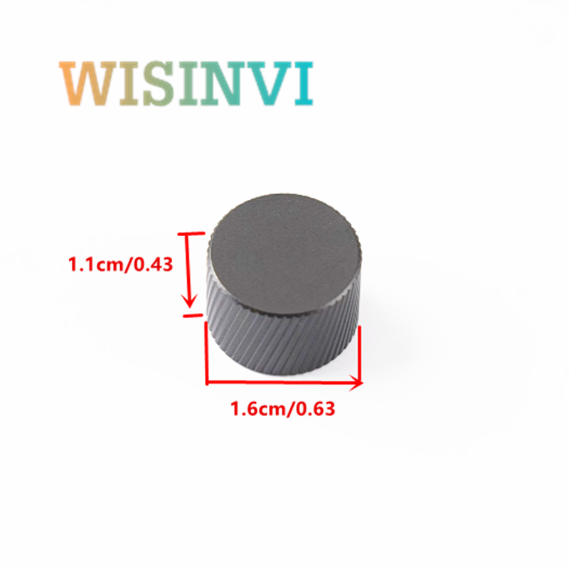 2Stck Aluminium legierung knopf Potentiometer Encoder Knopf Mechanische Tastatur lautsprecher volumen Gitarre Bass metall knopf Blume/D Geformt: Schwarz / andere