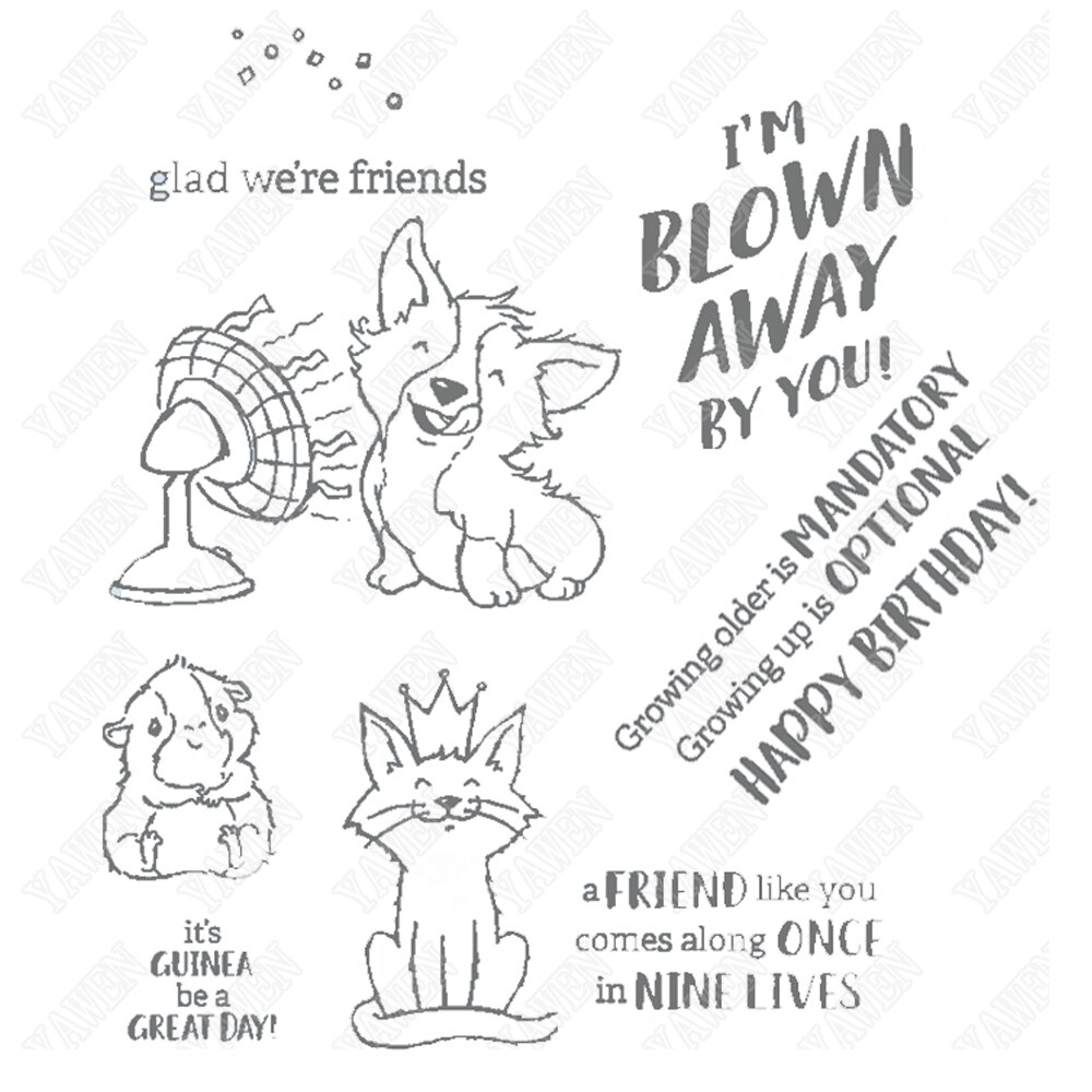 Cute Cat Clear Stamps And Cutting Dies Scrapbooking Crafts Maker Photo Album Template Handmade Decoration 2022: zx3157-Dies