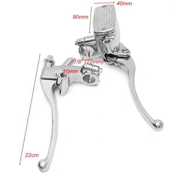 22mm 7/8" Universal Motorcycle Hydraulic Brake Control Handlebar Master Cylinder Clutch Lever Adjustable For Yahama For Suzuki