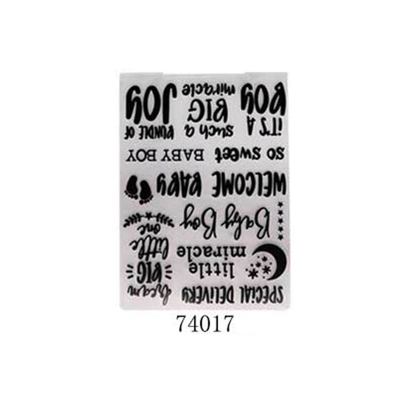 1Pcs Making Paper Cards DIY Photo Album Multifunction Embossing Folder Template Embossing Plastic Wedding Decoration: 74017 moon foot