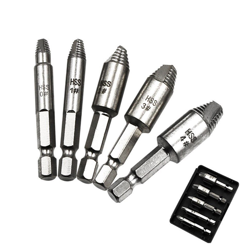 HSS 4341 sdouble ended damaged screw extractor or broken breakage heads crew extractors wood bolts remover extract drill Tools: 4241  box packed