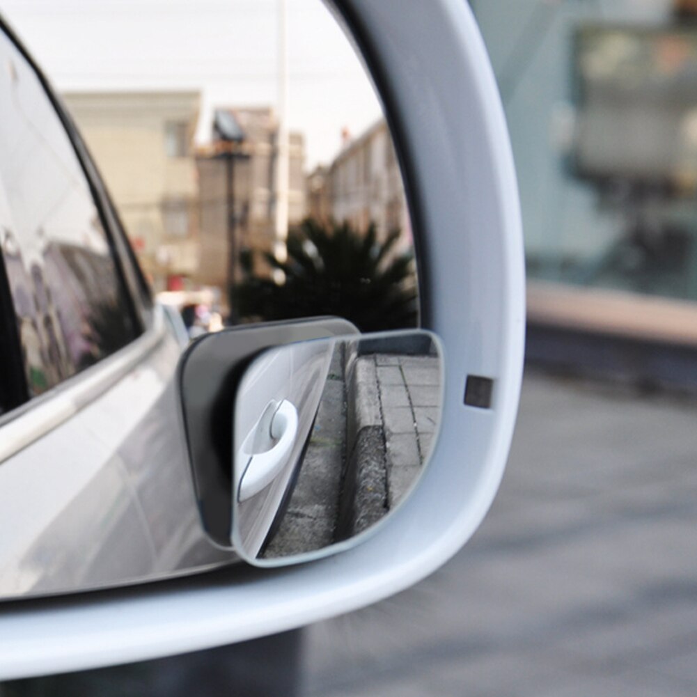 360 Achter Spot 2 Pcs Fixable Verstelbare Parking Motorfiets Auto Auto Clear Roterende Blind View Bolle Spiegel Accessoires