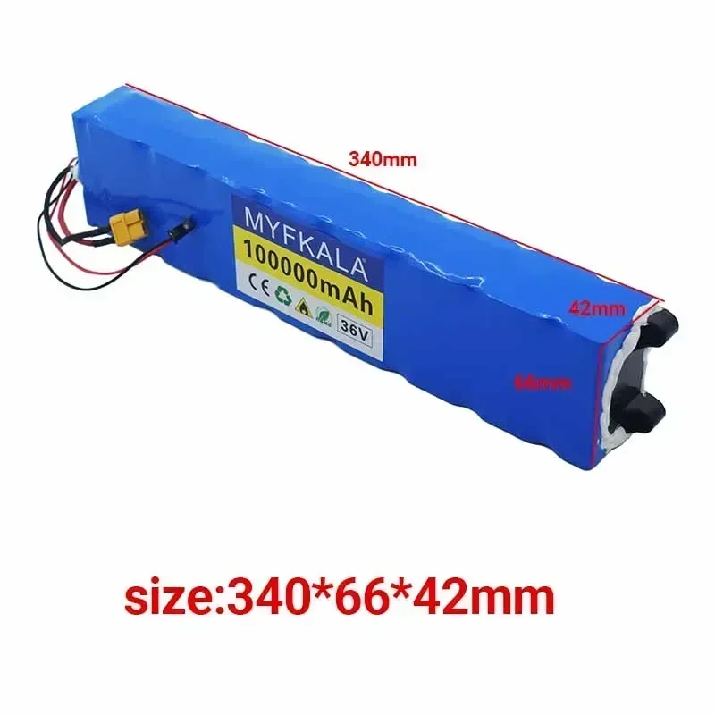 2025 100% New10S3P 36V 100Ah 36v Batteria per scooter elettrico 18650 Al litio M365 Scooter elettrico 36v Batteria Scooter