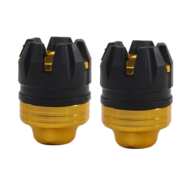 2Pcs Motorcycle Front Rear Fork Wheel Crash Protector Anti-Falling Frame Slider Protector Motorcycle Crash Protect Motocross: Ivory