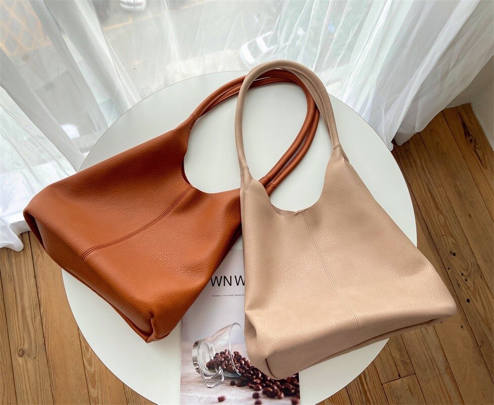 PU Leather Women Shoulder Bag Large capacity Winter Brand ladies Handbags Trending Luxury female Hand Bag Travel big totes