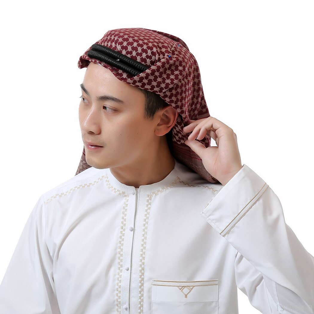 Arabisch Männer Turban Kopftuch Tradictional Motorhaube Hijab Muslimischen Kopf wickeln Homme Vetement Musulman Islam Arabisch Zubehör Bandana: 006