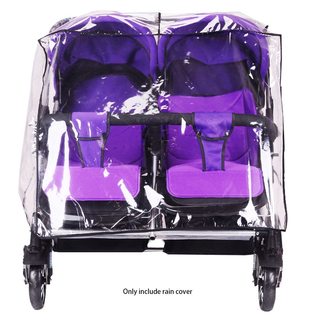 4-teiliges Regen- & Windschutz Set Fr Kinderwagen - Baby Radkappen  Wasserdicht Staubdicht - Pink
