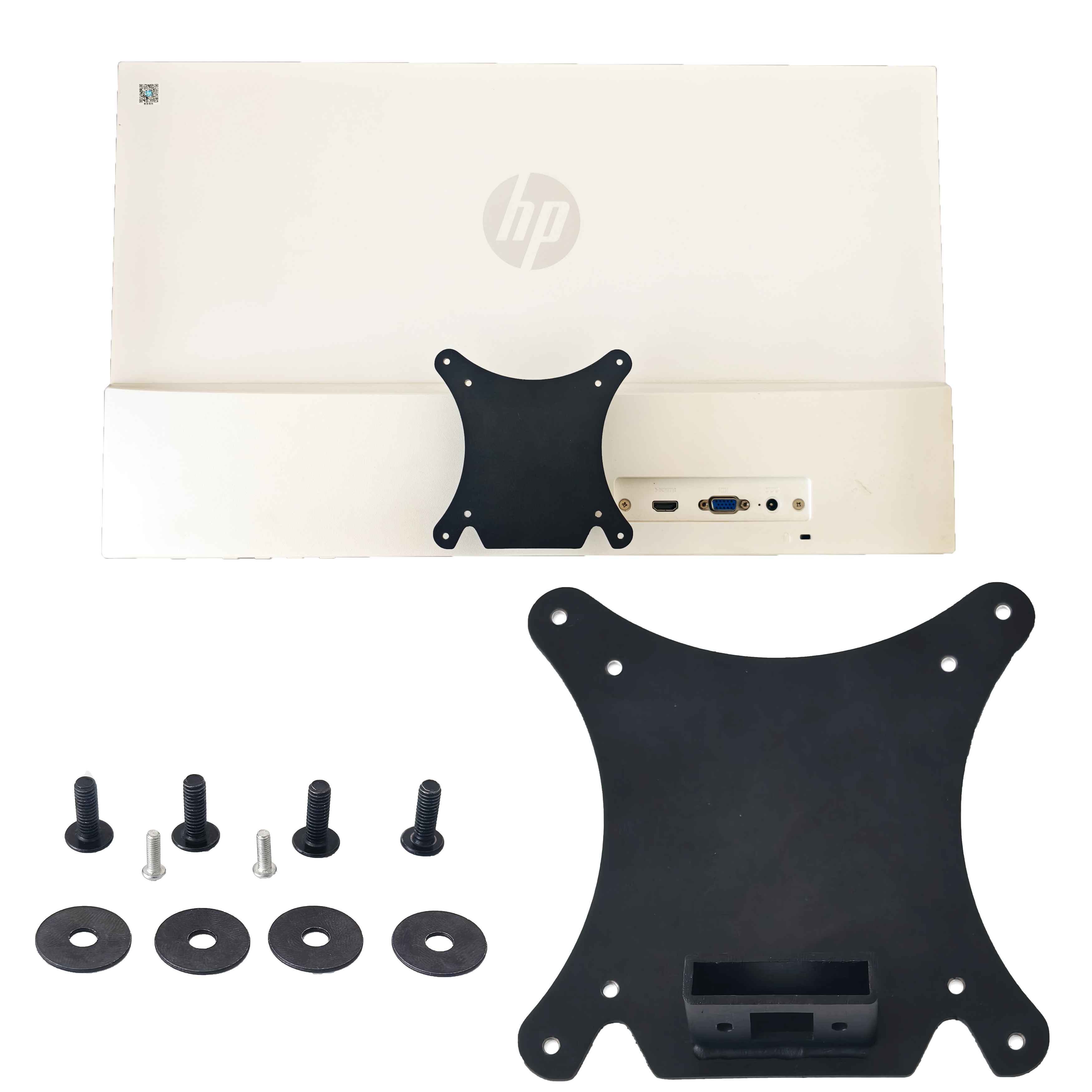 VESA-montageadapter compatibel met HP 25" 27" inch 25er 25es 27er 27es 27ea IPS LED-monitorbeugelbevestigingen voor arm-/bureaumontage