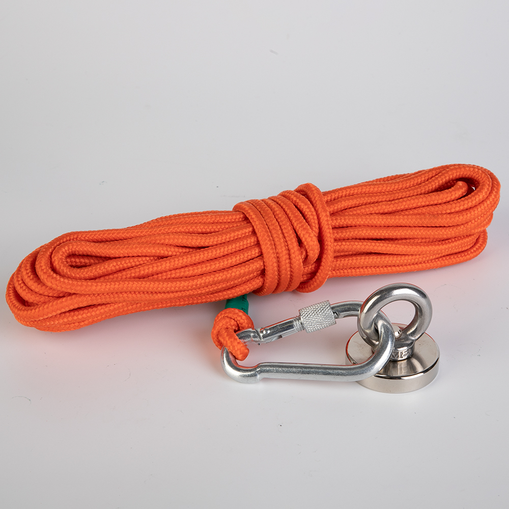 10 meters long Fishing Magnets Rope Suitable for Deep Sea Salvage Strong Search Magnets Fishing Pot Fishing Magnets 10KG -150KG