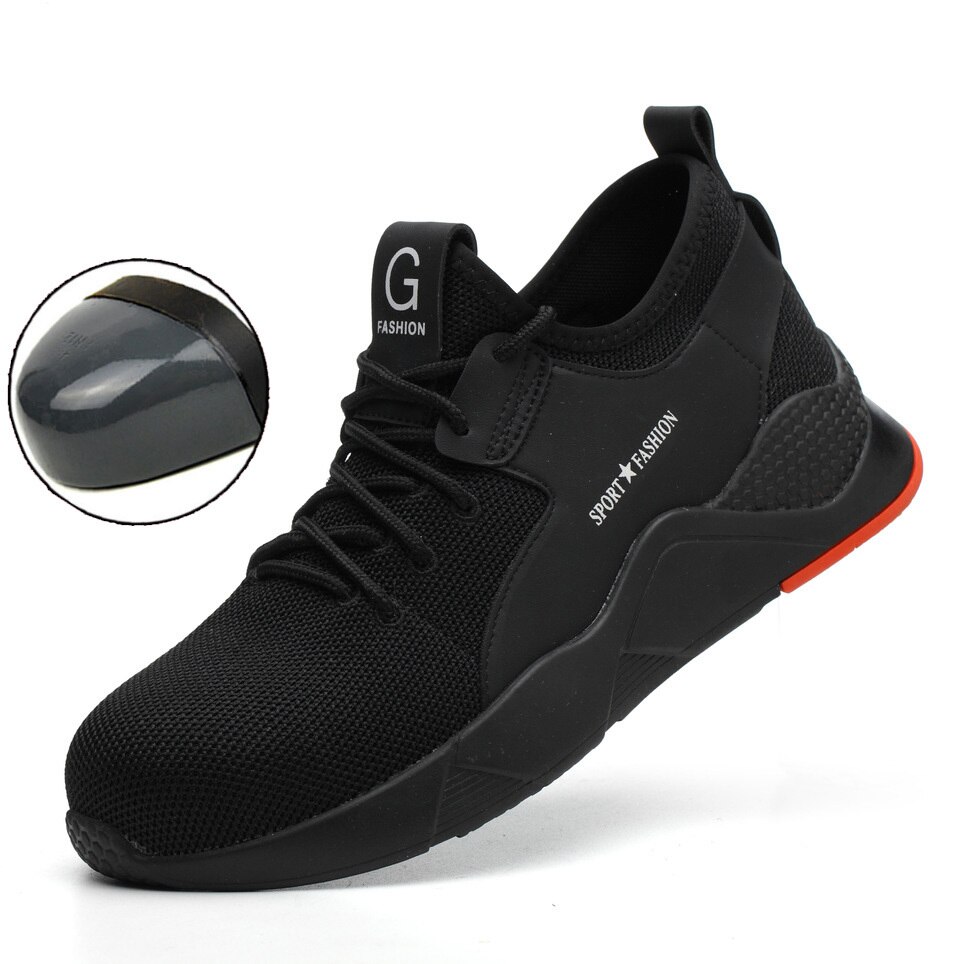 Safety Boot Steel Toe Work Safety Shoes Camouflage Men Boots Breathable Outdoor Casual Sneaker Anti-smashing Piercing Work: 39