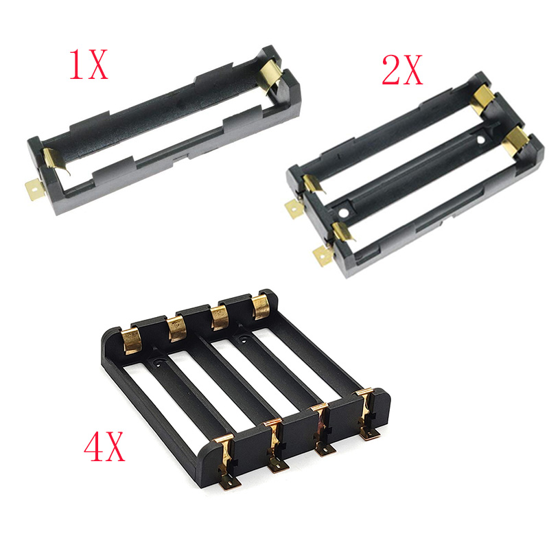 Diy 1x 2x 4x 18650 Series Batteries Holder Box Storage Case SMT SMD 18650 Holder