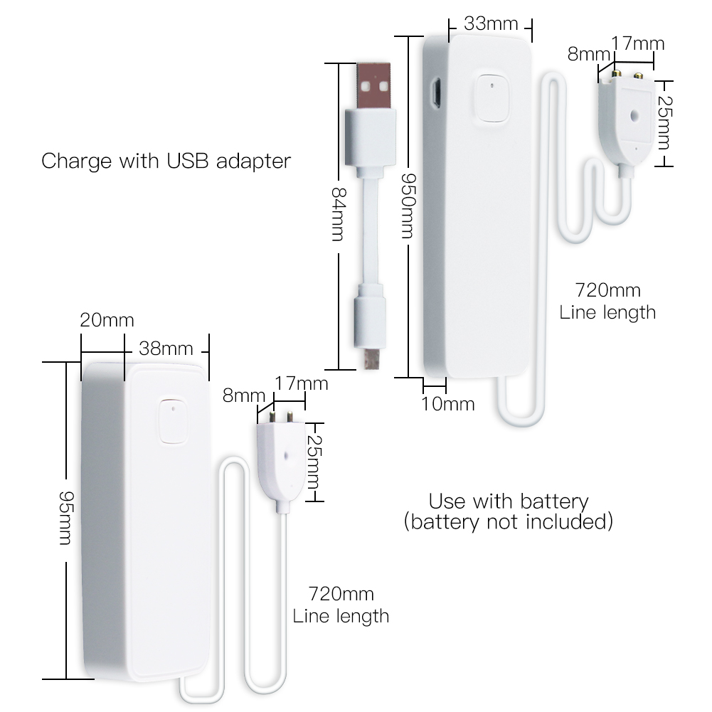 Wifi smart oversvømmelsessensor vandlækagedetektor oversvømmelsesalarm sikkerhedsalarmsystem tuya/smart life app fjernbetjening
