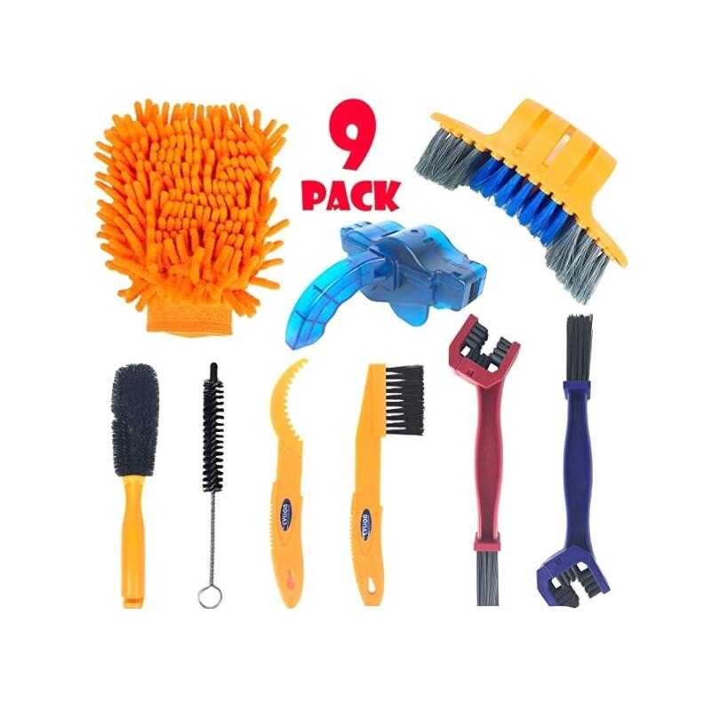 Bicycle Chain Cleaner Scrubber Brushes Mountain Bike Wash Tool Set Cycling Cleaning Kit Bicycle Repair Tools Bicycle Accessories