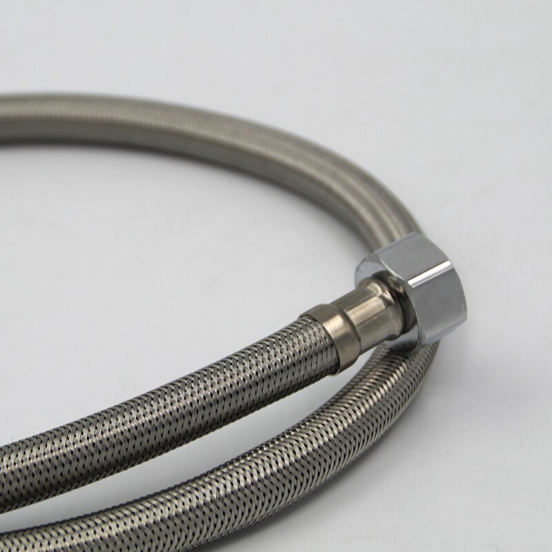 Manguera trenzada de acero inoxidable para inodoro, grifo, calentador, accesorios de fontanería, 60cm, 80cm, 100cm, 1 ud.