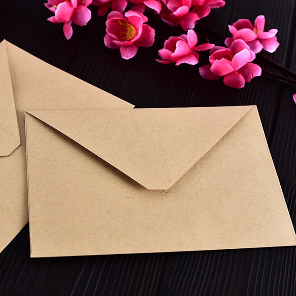 50 PCS/lot Vintage Kraft papier enveloppe mariage enveloppes 160*110mm école et bureau fournisseur papeterie
