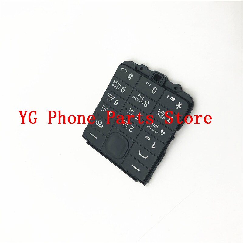 10 stuks/partij hoofdmenu engels of arabisch toetsenbord toetsenbordknoppen cover case voor nokia 106 107