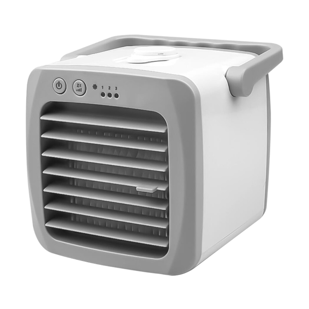 Mini Airconditioner Led Usb Oplaadbare Persoonlijke Ruimte Luchtkoeler Ventilator Lucht Ventilator Air Cooling Desk Fan 18*17*17Cm