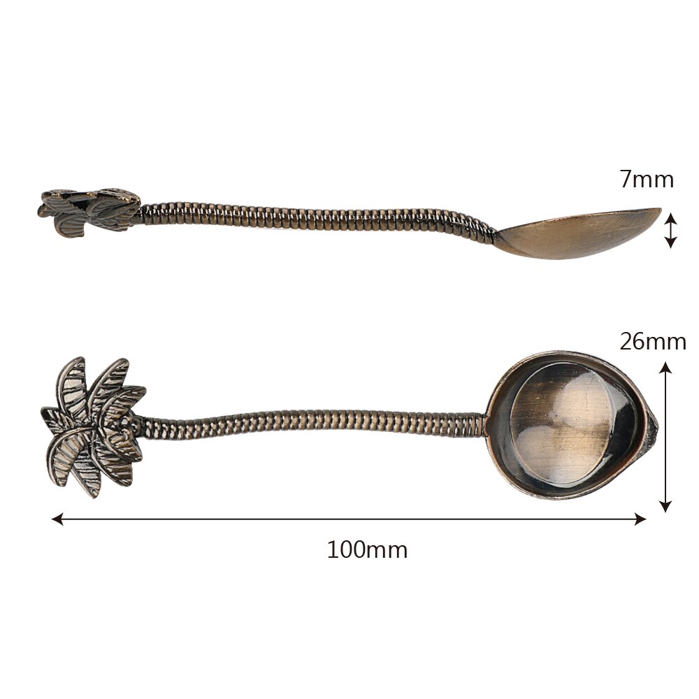 Apple Suikerpot Kruiderij Pot Spice Container Kruiden Jar Roestvrij Staal Met Deksel En Lepel Keuken Accessoires: 1Pc Spoon
