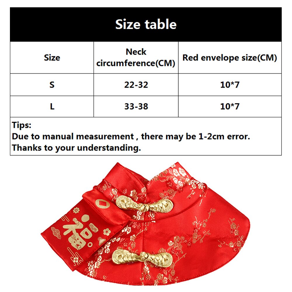 Pet Cat Warm Cloak Cat Year Clothes Party Costume Chinese Tang Dynasty Dress Festival Cloak with Red Envelope