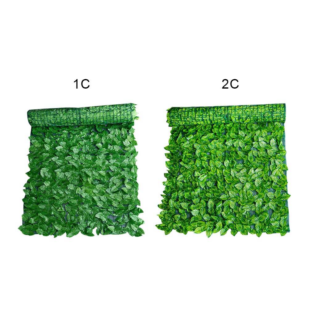 Artificial leaf fence net Artificial Hedges Fence Faux Ivy Vine Leaf Decoration Simulation Green Plants for Outdoor Garden Decor