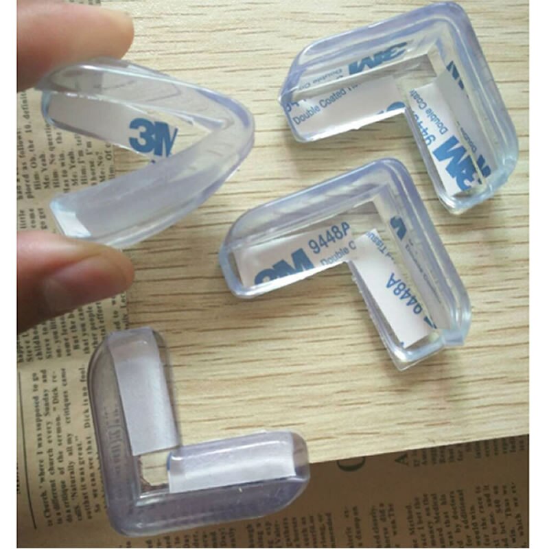 Protector de esquina para bebé, vidrio Protector de PVC, ángulo de protección transparente, parachoques de seguridad para niños