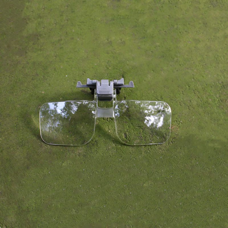 Bril Vergrootglas Opvouwbare Clip Op Loupe Lenzenvloeistof Lens Clear Lens 2X Vergrootglas Bril Vergrootglas Reading Sieraden Tool Een