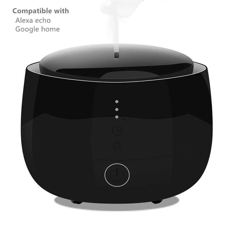 Humidificador de aceite con control por voz, difusor de aroma compatible con Alexa y google, aplicación para cocina, 300ml,