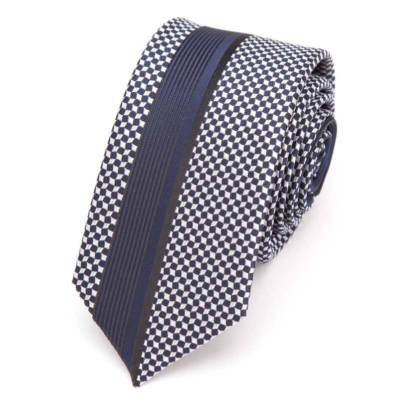 Herre slips luksuriøst slankt slips stribet slips til mænd business bryllup jacquard slips mandlig kjole skjorte bowtie gravata: Yj -15-b07