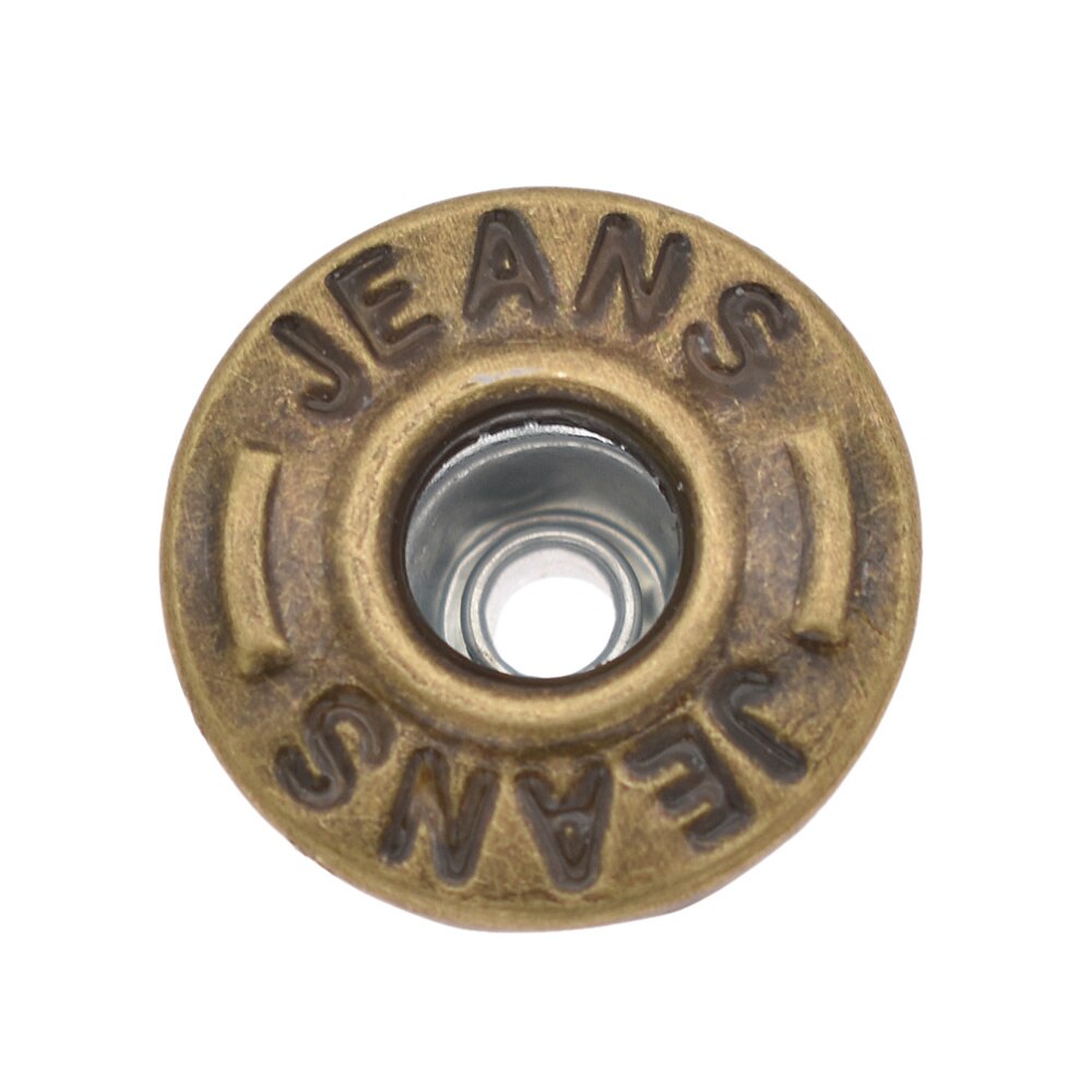 Remache de botón a presión para hombre, herramientas de botones de 17mm para abrigo, pantalones, bolsa, suministros de artesanía hechos a mano, 20 Uds.