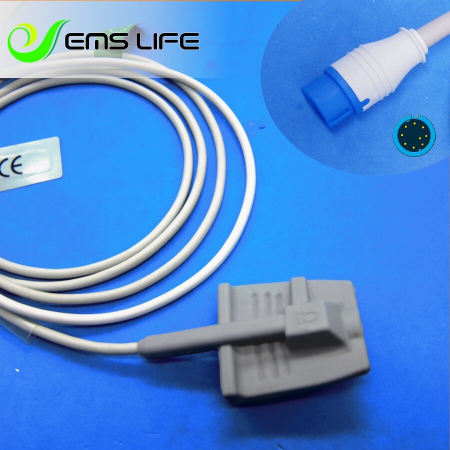 Lange Kabel Awt Volwassen Vinger Clip Spo2 Sensor Voor Biolight A8, A9 Digitale Serie: Adult silicone