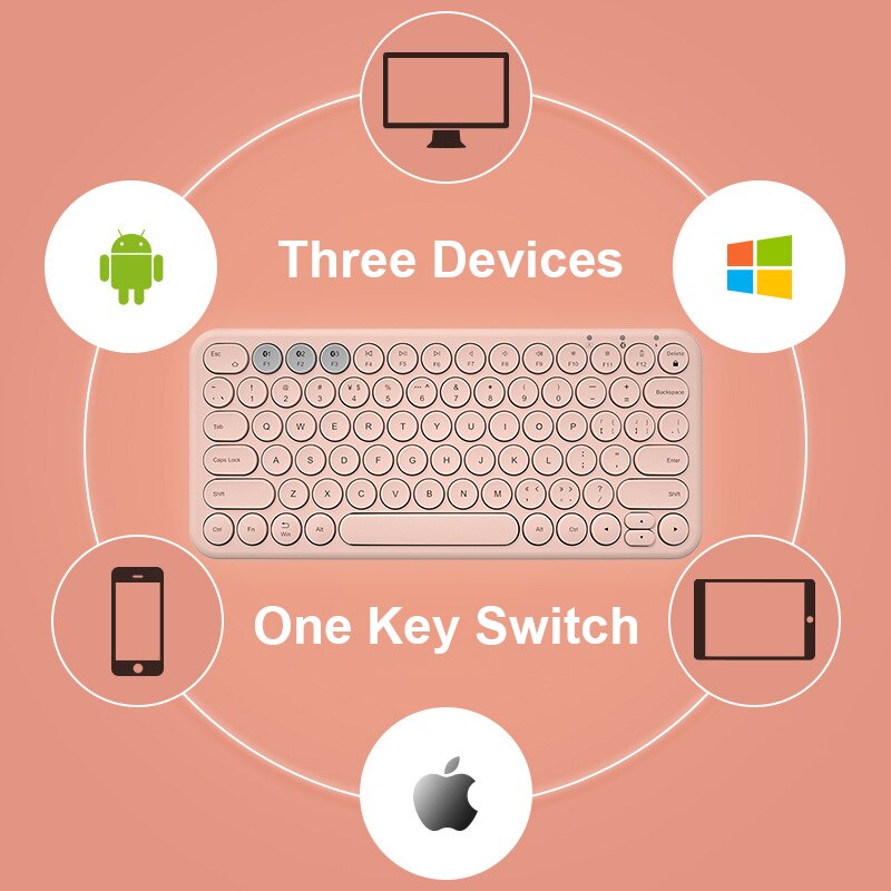 Eaor Draagbare Bluetooth Toetsenbord Muis Set Mute Oplaadbare Mini Wireless Keyboard Voor Ipad Tablet Telefoon Laptop Android Ios Mac