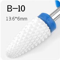 White 1 Pc Silicon Carbide Nail Drill Bits Flexible Polisher Manicure Machine Nail Accessories Electric Nail File Pedicure Tool: G-C-B10